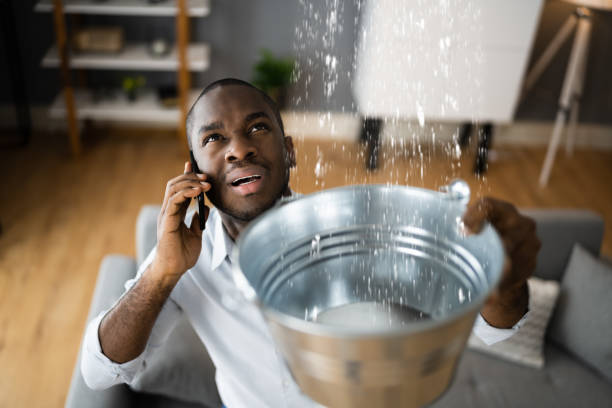 Water damage restoration process in NC